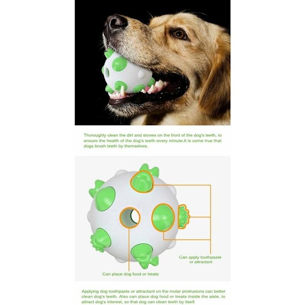 Hundleksak Tänder Husdjur Rengöring Rund Boll Tugga Leksak för Aggressiva Tugga Oförstörbar Interaktiv Leksak Tugga Hund för Stora Hundar Uttråkning Dekompression
