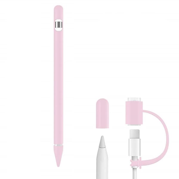 1:a generationens Apple Pencil silikonfodral rosa
