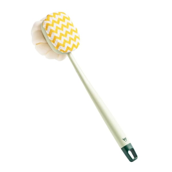 Long Handled Shower Body Brush: Dual Sided Back Loofah Scrubber Bath Mesh Sponge Massage Bathing Brush For Skin Exfoliating Bath Light Green Light Gre