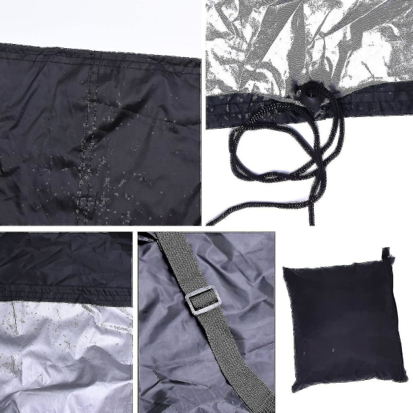 Bordtennisbordsöverdrag Vattentätt Överdrag För Pingisbord 165 X 70 X 185 Cm Svart
