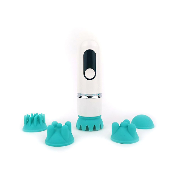Husdjur Hund Katt Massager, Hårbotten Huvud Ben Helt Kropp Stress Avslappning Elektrisk Massager Med 3 Lägen Och 5 Massage Grepphuvuden, Muskler Mini Automatisk Massager