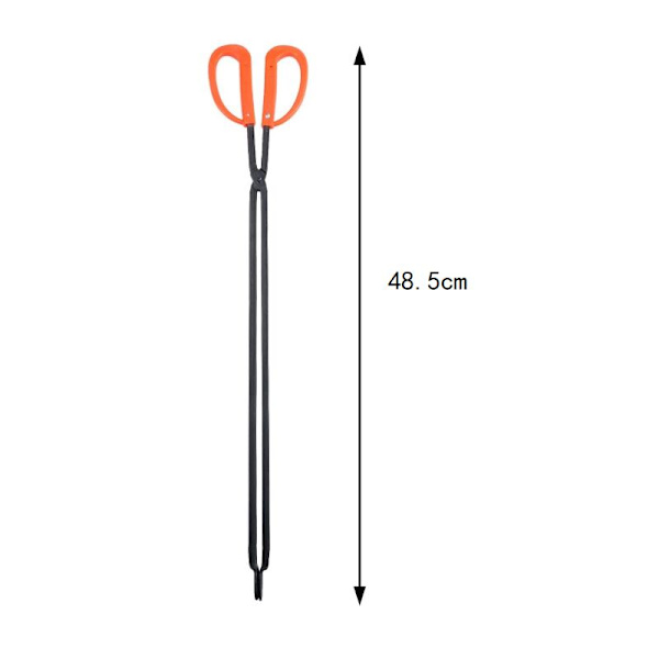 Kul Tænger Pejs Tænger Log Presenning Grill Grill Kul Indendørs Træ Klemme Smedejern Klemme Brænde Grafle Grabber til Træovn（48.5cm）