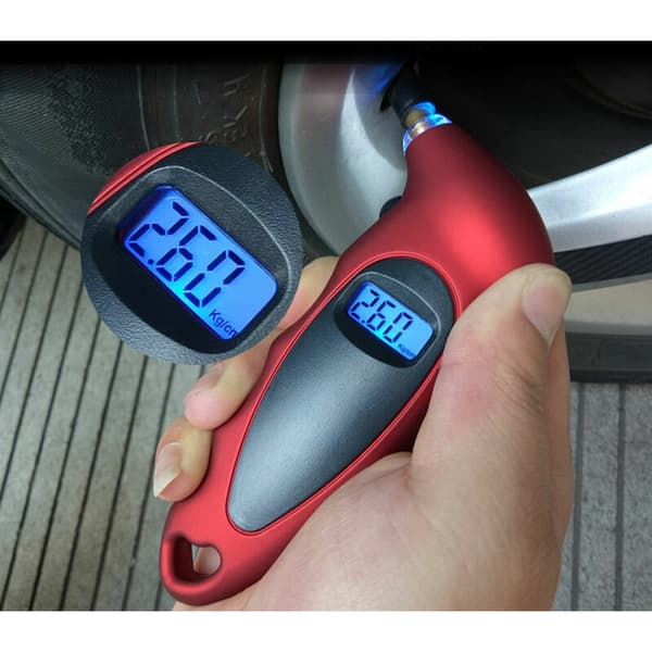 Ny hög precision bakgrundsbelyst däcktrycksmätare bil digital däcktrycksövervakning däck lufttrycksmätare mätare LCD-display