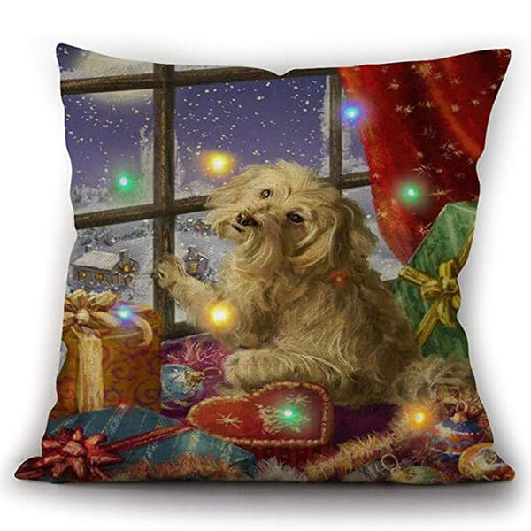 Julbelysning LED Kuddfodral Heminredning Kuddfodral Soffa Blinkande