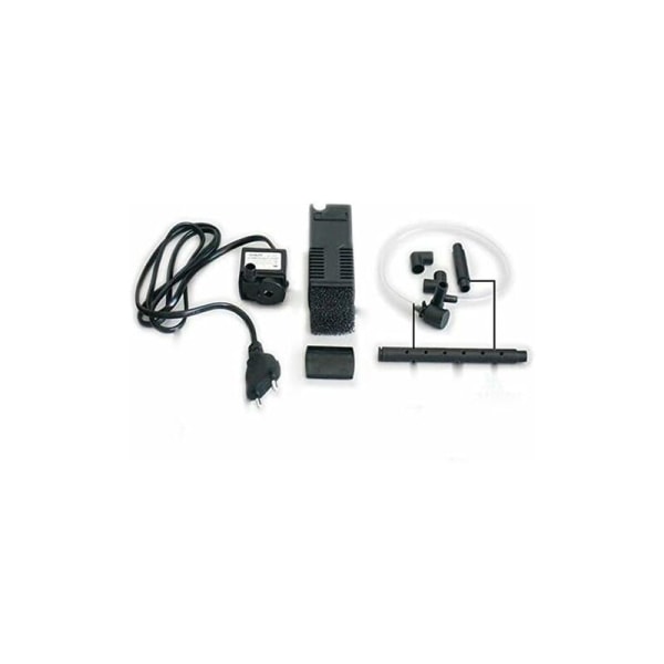 300-1000 LPH Vertikal Indbygget Akvarium Filterpumpe Sprøjte Stang Plast Sort EU (AP-300L)