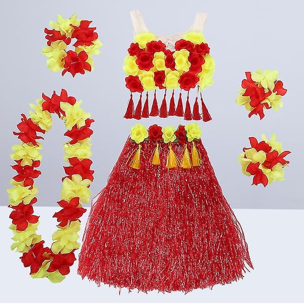 1 set Hawaii Gräs Kjol Set