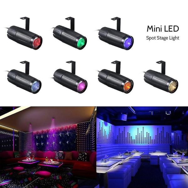 Ac90-240v 10w LED Mini Beam Spot Scenljus Belysningsarmatur För Fest Heminredning Bar Club（eu，vit）