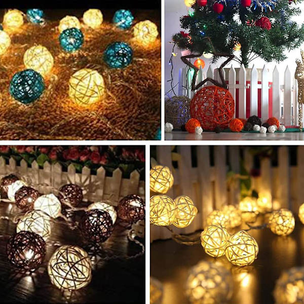 5 st Wicker Rattan Bollar Kreativa Sepak Takraw Vävd Boll För Bröllopsfest/julklapp Dekoration/diy Heminredning slumpmässig