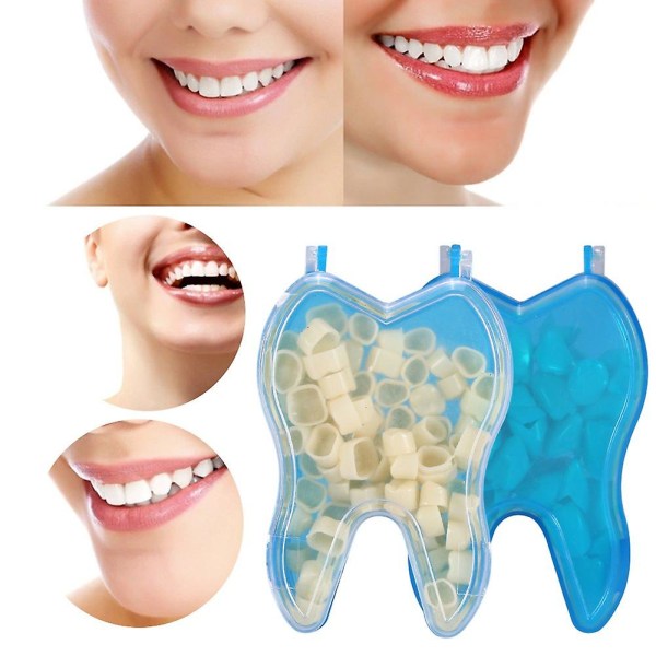 Tillfällig tandkrona, 50 stycken/kartong Tänder Tillfälliga tänder Realistisk tandvård Framsida Baksida Tandkrona Sidotänder