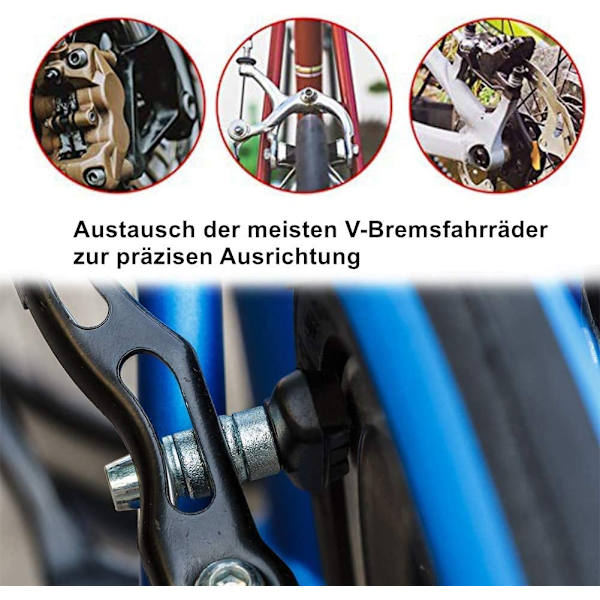 2 par V-formade klossar 4 främre och 2 bakre klossar