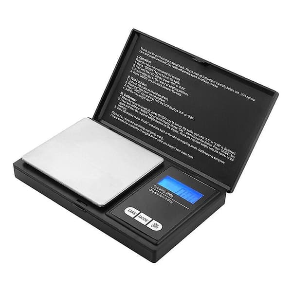 Precisionsbalans, 500 g/0,01 g, med LCD-display (500 g)