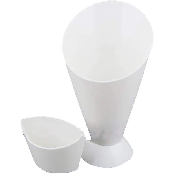 1 Köksredskap Snack Cone Holder + Chip Finger Food Sauce Dip Holder (Vit)