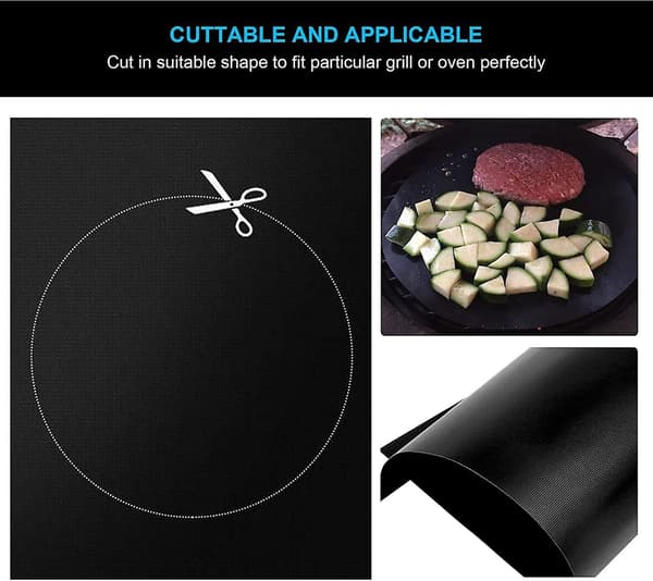 Grillmatta för utomhusgrillning, 33 x 40 cm, 5-pack