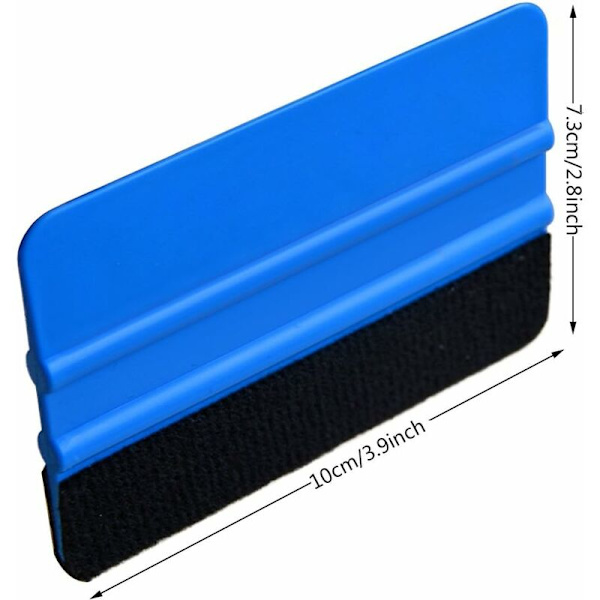 Squeegee Fiber Edge Bil Vinyl Wrap Squeegee Glas Decal Fönster Filtkant Skrapa Decal Verktyg 2pc Set T-Audace