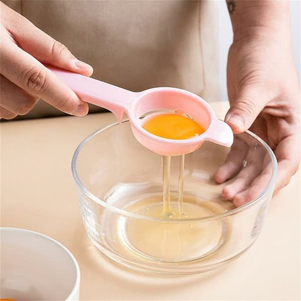 Plastik køkkenredskaber proteinseparator separator tilberedningsredskab si separator-pink-1stk