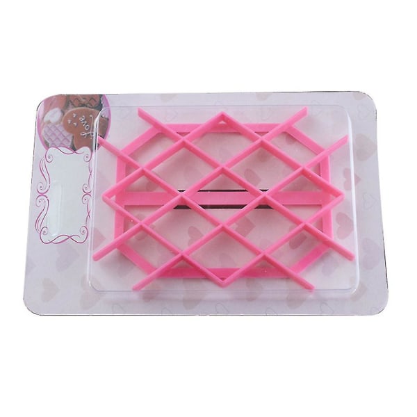 Diamantformad fondantpräglingsform kakform stöt fondantformar med -4