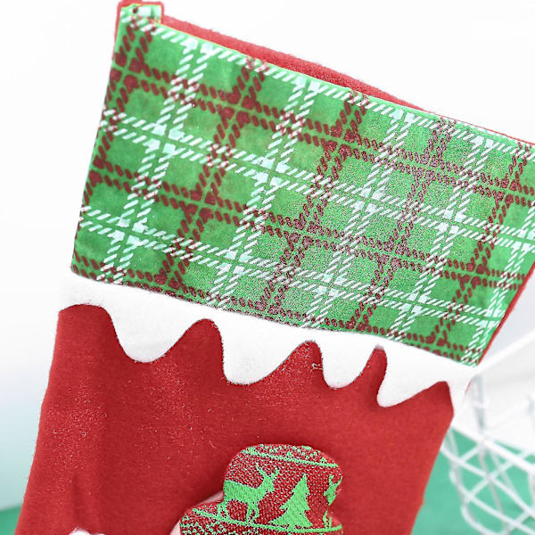 Juldekorationer Julstrumpa Presentpåse Röd Tomte