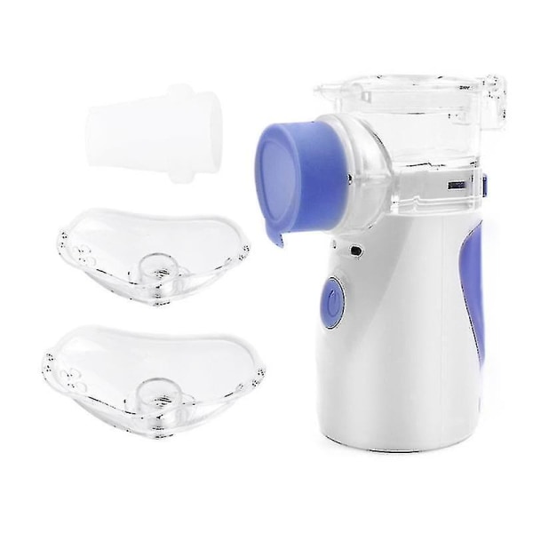 Vernebler Inhalator, Handheld Personlig Ångförstövare Luftfuktare Vernebler Maskin Med USB Laddare För Barn Och Vuxna, Blå