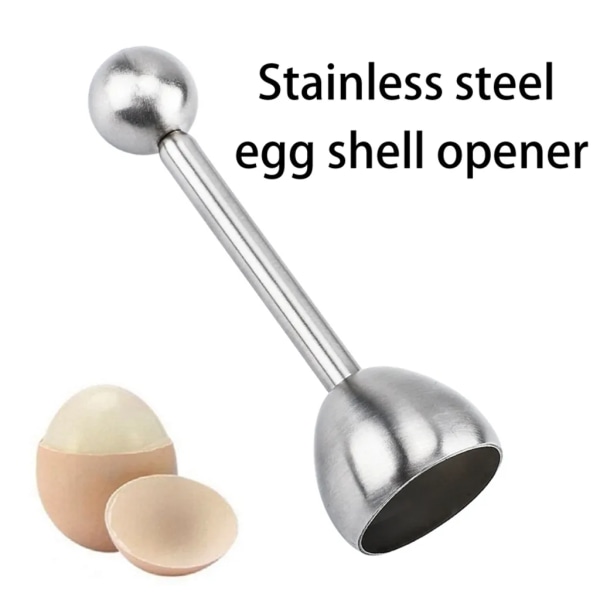 Äggskalöppnare i rostfritt stål köksredskap äggtoppare äggöppnare skalöppnare för att separera äggskalsöppnare