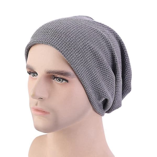 Unisex Vinter Bomull Casual Skid Slouch Oversized Mössa för Män Kvinnor