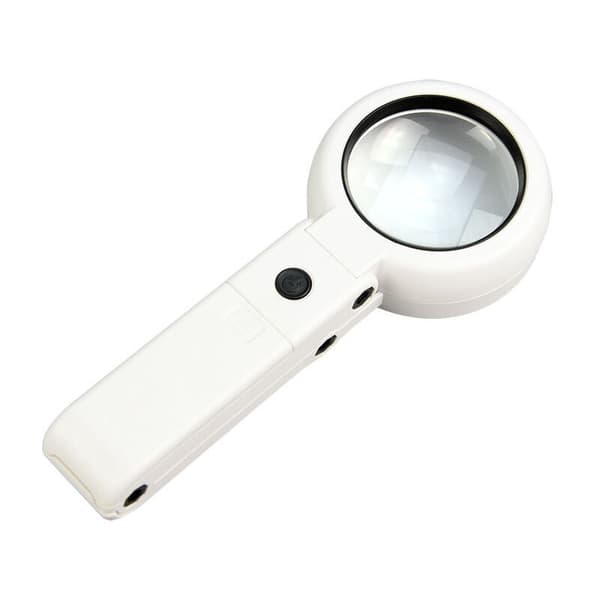Stor förstoringsglas med LED-ljus vikbart förstoringsglas stativ skrivbordsläsning
