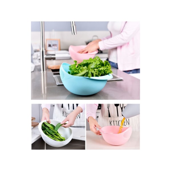 Multifunktionell hushållskök plast ris tvätt sil rengöring och filtrering fruktkorg grönsakskorg kök verktyg