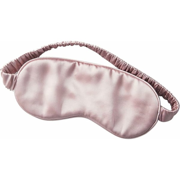 Seiden-Augen-Schlafmaske, reine natürliche Maulbeerseide, Augenklappe zum Schlafen, Augenbinde, weich, bequem, Verdunkelung, Damen/Herren (Rosa)