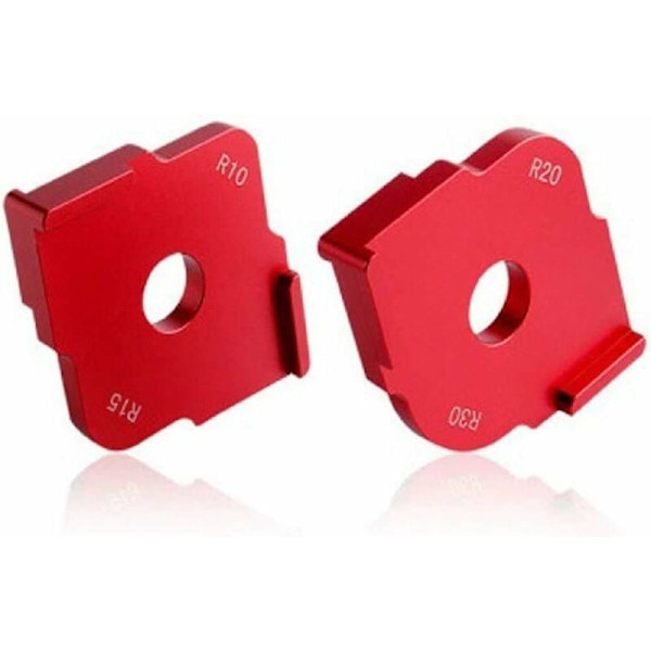 2 st hörnjigg i aluminiumlegering för trä R10 R15 R20 R30 Runda snickeriverktyg