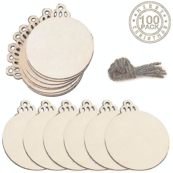 100 st julgranskulor - träjulgranhänge (ST1)