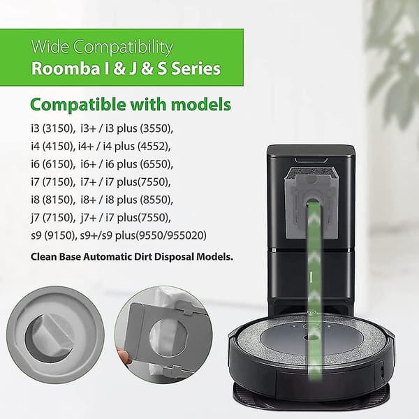 24-pack dammsugarpåsar för Irobot Roomba I & J & S-serien