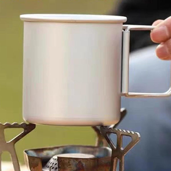 Aluminium campingmugg, hopfällbar vattenmugg, utomhuscamping, kaffemugg, picknickmugg Gur800