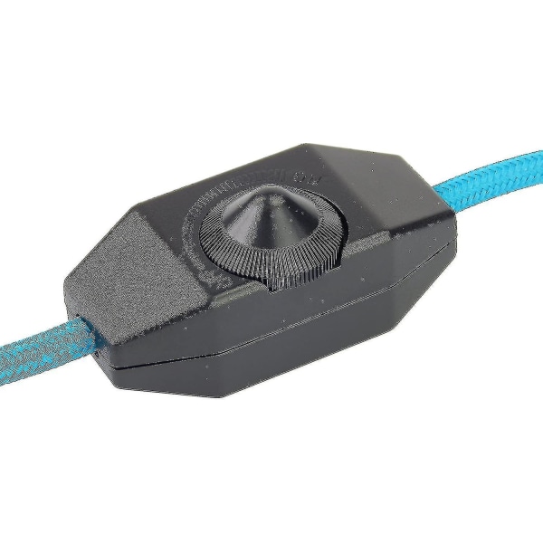 1-60w LED-dimmer Dimbar (vriddimmer) LED-dimmer, På/av, 220-230v, CE In-line-brytare, Svart