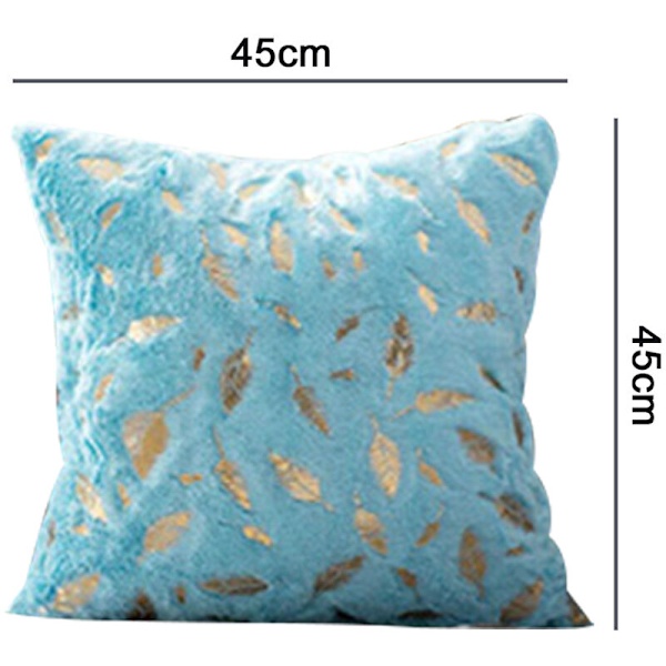 Sæt med 2 Bronzing Feather Pudebetræk Dekorative Tassel Kort Hår Pude med Lynlås Sofa Soveværelse