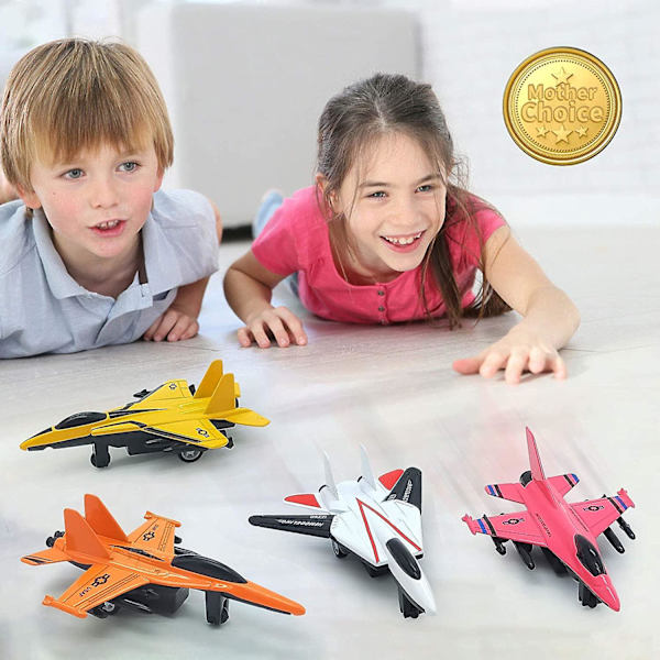 Flygplanleksaker Diecast Flygplan Modeller Set För Pojkar Flickor - Die Cast Pull Back Flygplan Modell Leksaker Gåvor, Perfekt För Samling & Festgåva
