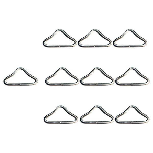 20st metall triangel ring spänne kopplingar studsmatta spännen V-ringar Webbing Väska Spänne Handväska Rem Making Hardware