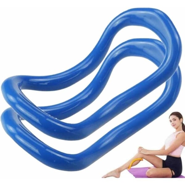 Anneau de Yoga Cercles de Pilates Pack of 2 Outil de Formation d'anneau d'étirement Fascia pour Tonifier Les Cuisses, Les abdominaux et Les Jambes