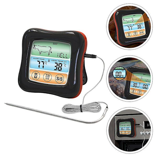 Digital Kökstermometer BBQ Termometer Hem Timer Termometer