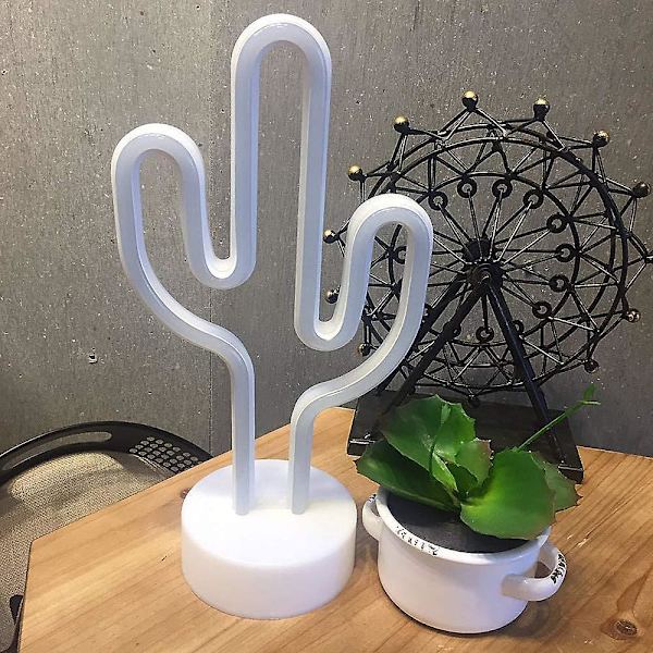 Gröna kaktus neonljusskyltar Led kaktus neonljus nattljus med bröllopsrum sovrum