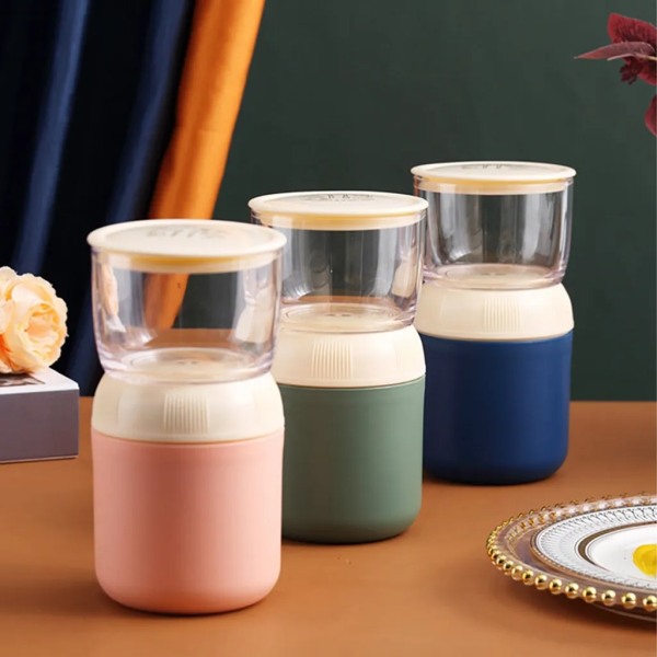 700 ml Praktisk Müsli Mugg, To Go Mug Lunchpot Läcksäker Yoghurt Mugg To Go Med Väska Och Sked För Skola, Kontor, Utomhus (Grön)