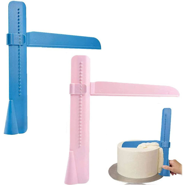 2 st kaksmörskrapa, plastkaka skrapa, DIY kakskrapa, DIY slät kakskrapa