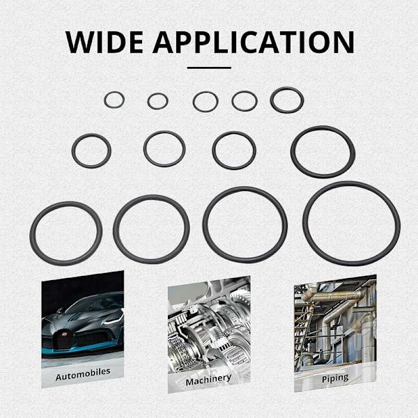 Gummi O-ring set-419 delar-3-50mm O-ring sortiment - O-ringar - O-ring set