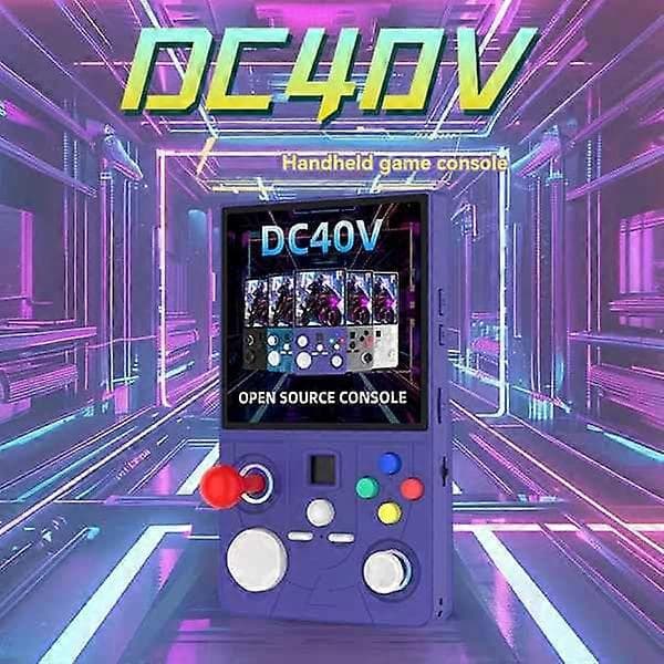 DC40V Retro Handhållen Spelkonsol Linux WiFi GamePad RGB Ljuseffekt 4,0-tums IPS-skärm Stöder 30+ Emulatorer B