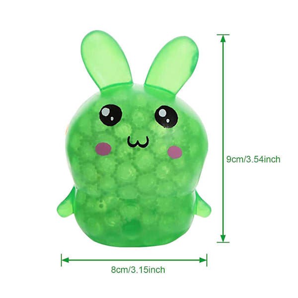 4-pack Squishy påskkanin stressbollar leksak för barn vuxna, stressavlastande fidgetbollar, påskfestgåvor för barn, påskkorgfyllning