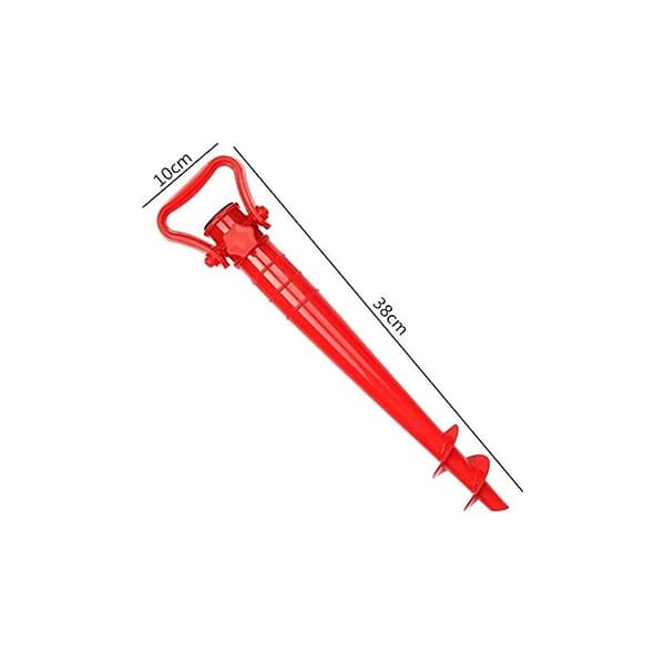 2 stk. parasolholder, jordmuffe, strandjordspyd, til universalparasol