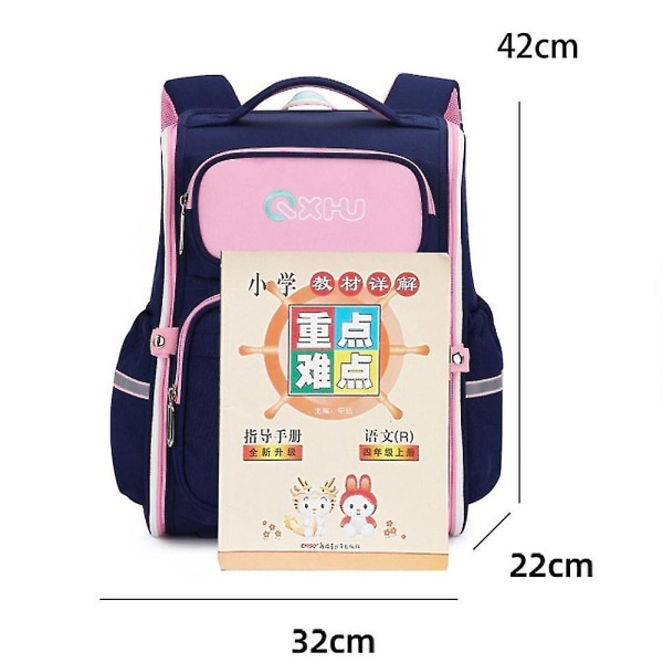 Folkeskoleelevers belastningsreducerende rygsøjle skoletaske børns rygsæk