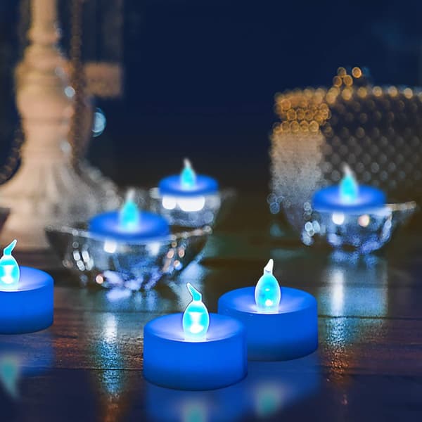 24 st LED-värmeljus, batteridrivna