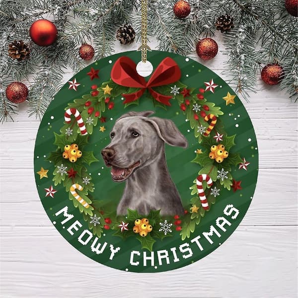 Julpynt med rolig hunddesign - Hängande julgranspynt