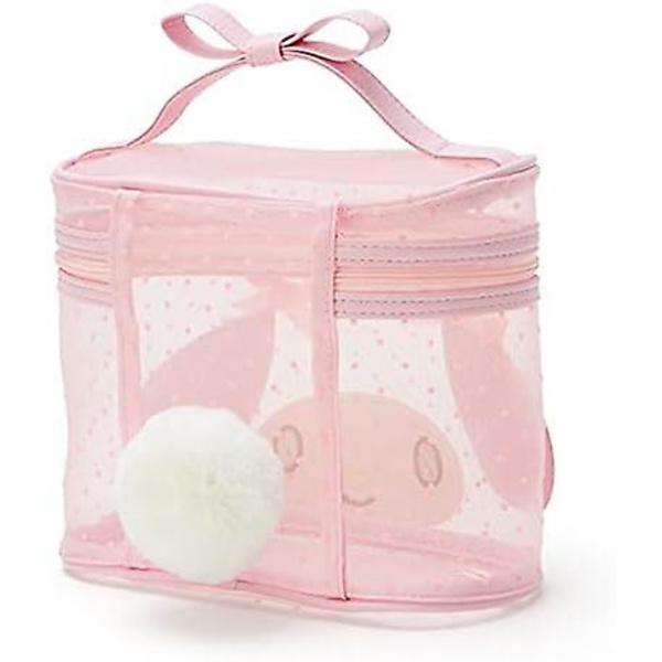 Cosplay Anime Sød Transparent Makeup Opbevaringsboks Pink Mesh Kosmetikpose Skønhedsboks Opbevaringsboks Kosmetikpose