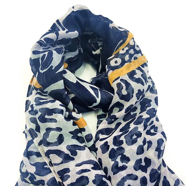 Dam leopardmönstrad blommönstrad sidenscarf lapptäcke sjalscarf 180 cm