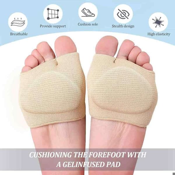3 par framfotskudd, gel-framfotskudd, plantarkuddar, fotskydd.